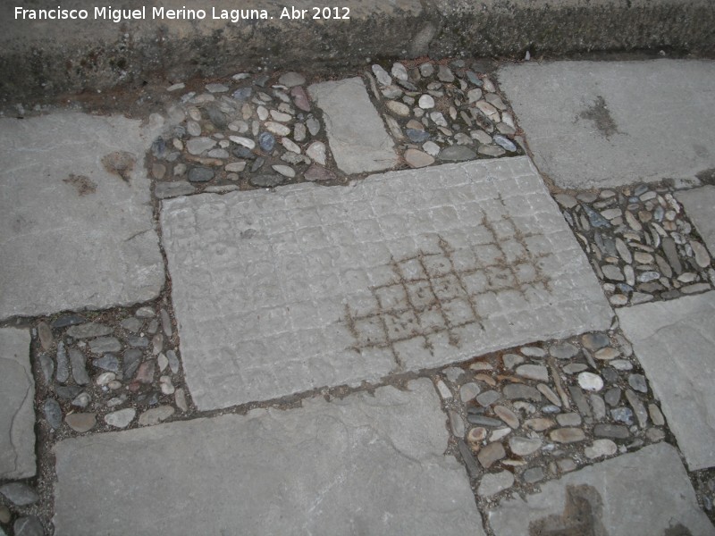 Plaza de Santa Mara - Plaza de Santa Mara. Detalle de una de las losas