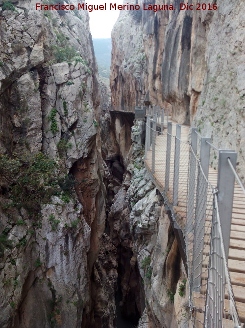 Caminito del Rey - Caminito del Rey. Tramo del Gaitanejo