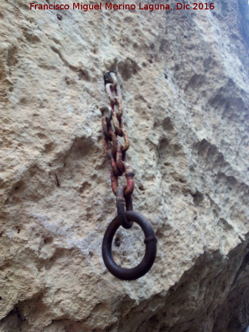 Caminito del Rey - Caminito del Rey. Antiguos anclajes