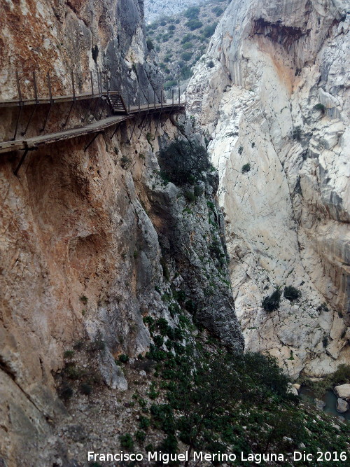 Caminito del Rey - Caminito del Rey. En el Desfiladero de los Gaitanes