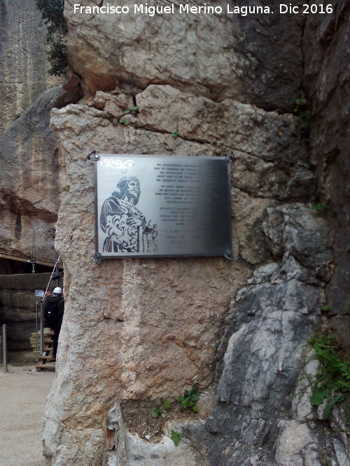 Caminito del Rey - Caminito del Rey. Placa