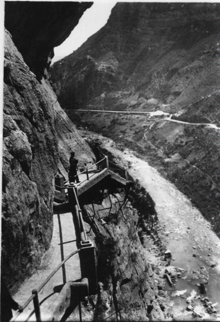 Caminito del Rey - Caminito del Rey. Foto antigua