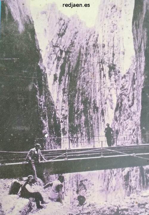 Caminito del Rey - Caminito del Rey. Foto antigua