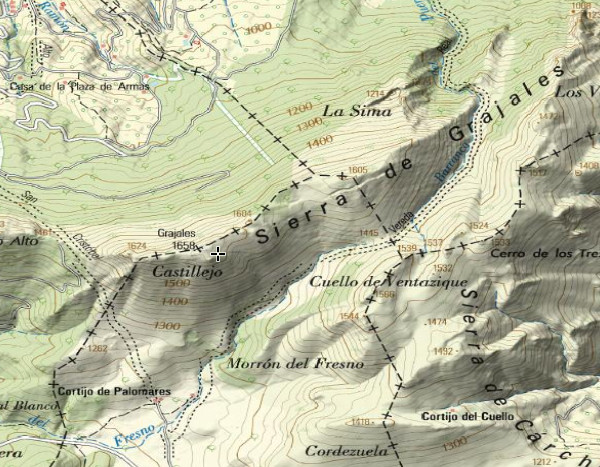 Cerro Grajales - Cerro Grajales. Mapa