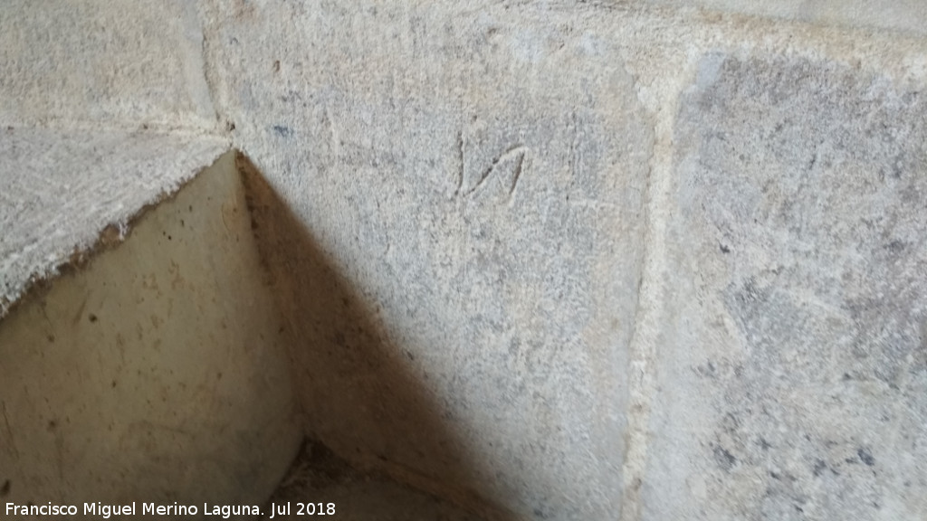 Iglesia de Santa Mara - Iglesia de Santa Mara. Marca de cantero en las escaleras de caracol