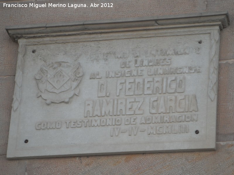 Casa de Federico Ramrez - Casa de Federico Ramrez. Placa