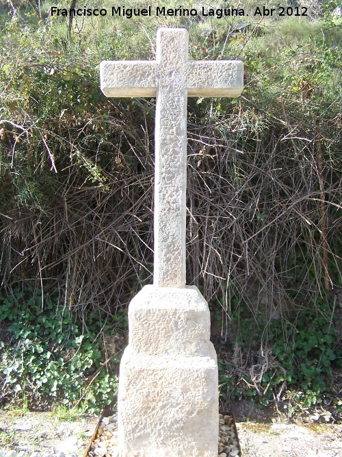 Cruz del Pulgón - Cruz del Pulgón. Copia en el museo de la caminería de la Cerradura