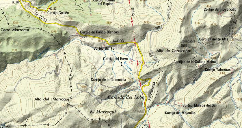Valle de El Toril - Valle de El Toril. Mapa