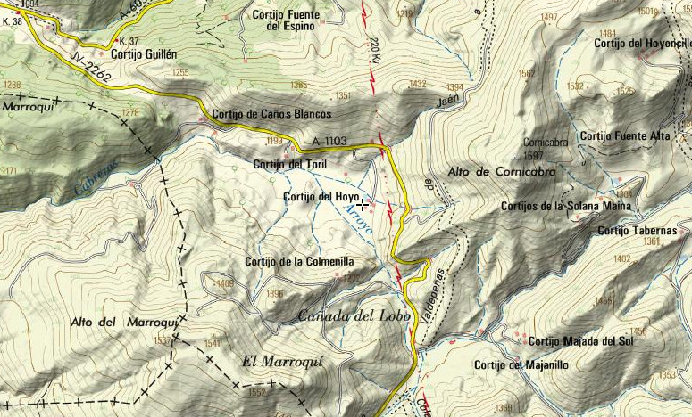 Cortijo del Hoyo - Cortijo del Hoyo. Mapa
