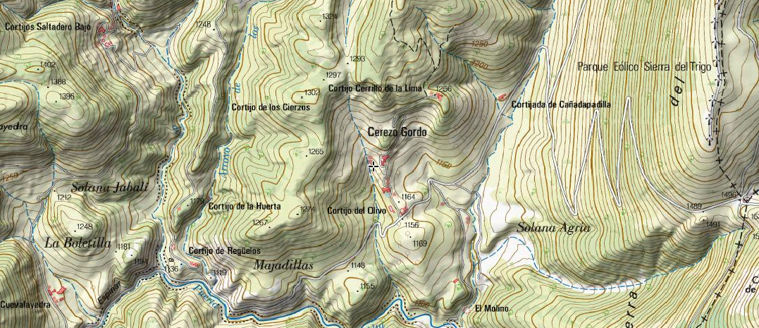 Aldea Cerezo Gordo - Aldea Cerezo Gordo. Mapa