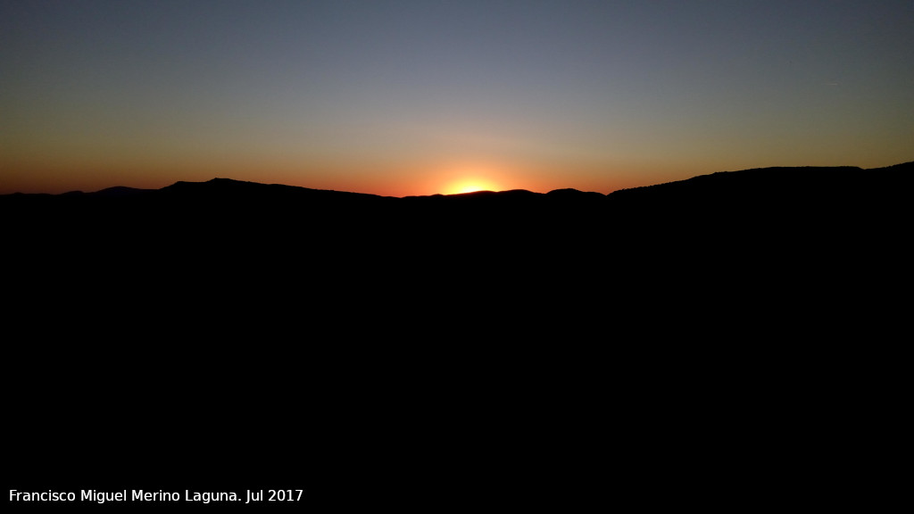 Mirador de San Marcos - Mirador de San Marcos. Ocaso