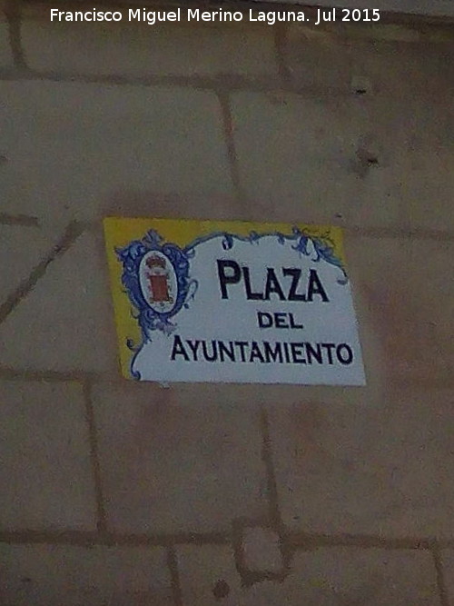 Plaza del Ayuntamiento - Plaza del Ayuntamiento. Placa