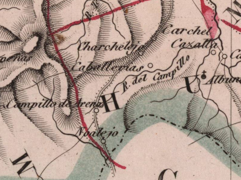 Cazalla - Cazalla. Mapa 1847