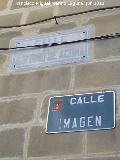 Calle Imagen - Calle Imagen. Placas