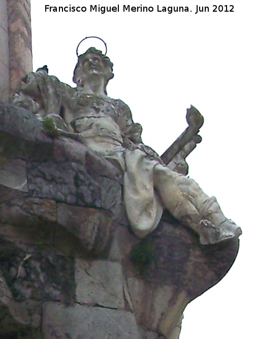 Triunfo de San Rafael de la Puerta del Puente - Triunfo de San Rafael de la Puerta del Puente. Estatua derecha