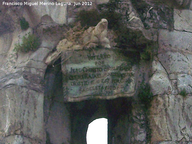 Triunfo de San Rafael de la Puerta del Puente - Triunfo de San Rafael de la Puerta del Puente. Placa