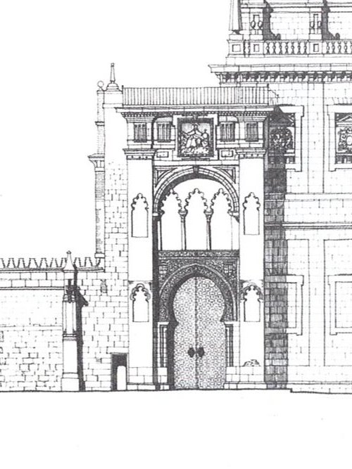 Mezquita Catedral. Puerta del Perdn - Mezquita Catedral. Puerta del Perdn. Alzado