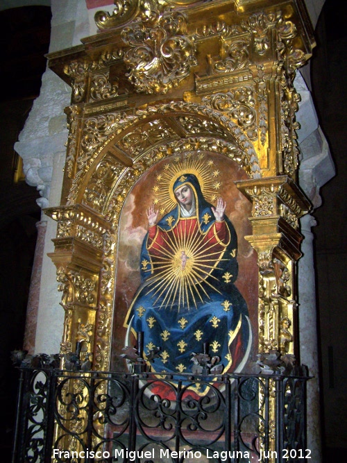 Mezquita Catedral. Altar de la Virgen de la O - Mezquita Catedral. Altar de la Virgen de la O. 