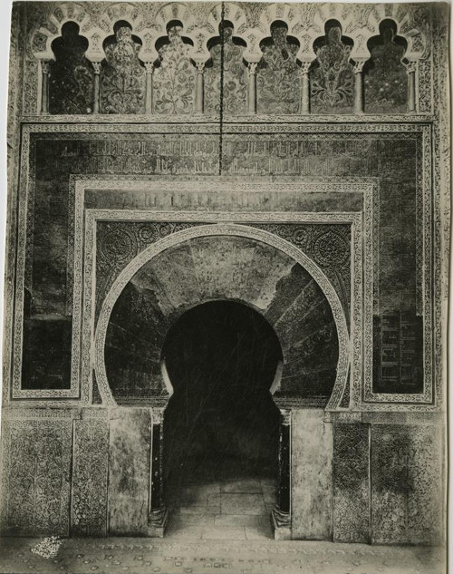 Mezquita Catedral. Mihrab - Mezquita Catedral. Mihrab. Foto antigua