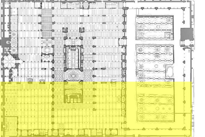 Mezquita Catedral. Ampliacin de Almanzor - Mezquita Catedral. Ampliacin de Almanzor. Situacin