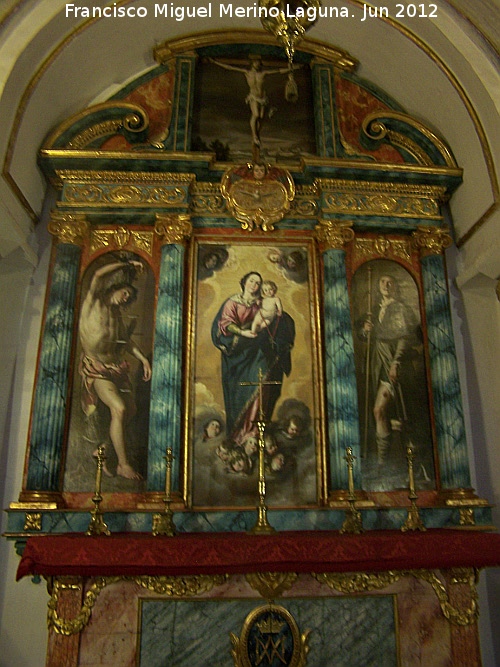 Mezquita Catedral. Capilla del Rosario - Mezquita Catedral. Capilla del Rosario. Retablo