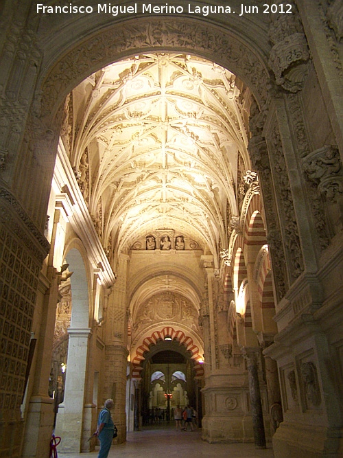 Mezquita Catedral. Trascoro - Mezquita Catedral. Trascoro. Bveda de crucera