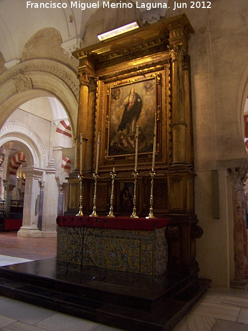 Mezquita Catedral. Altar de Santa Marta - Mezquita Catedral. Altar de Santa Marta. 