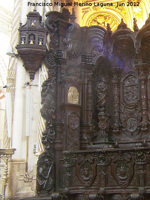 Mezquita Catedral. Coro - Mezquita Catedral. Coro. Reloj