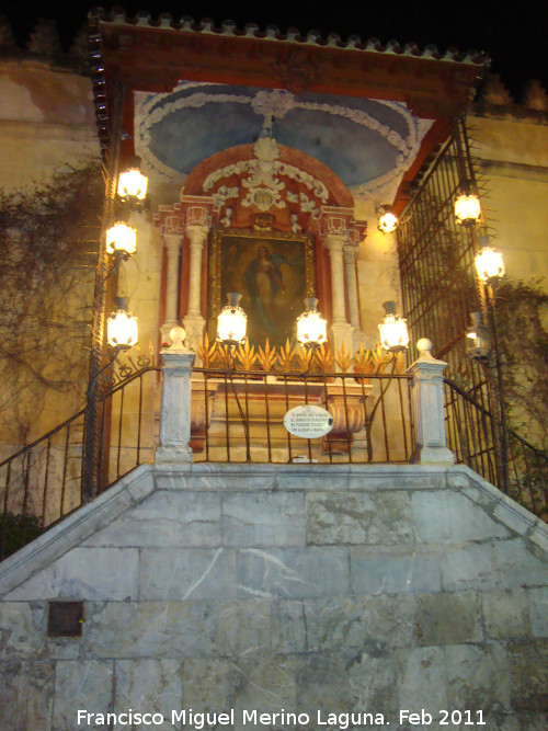 Mezquita Catedral. Altar de la Virgen de los Faroles - Mezquita Catedral. Altar de la Virgen de los Faroles. 