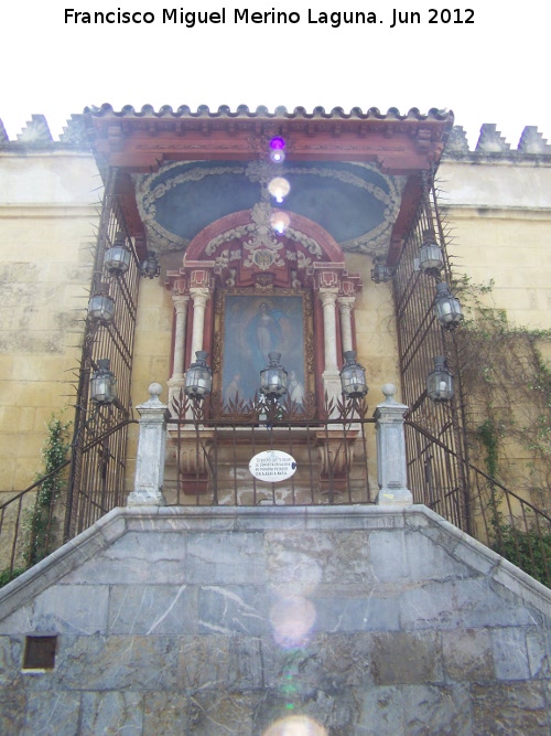 Mezquita Catedral. Altar de la Virgen de los Faroles - Mezquita Catedral. Altar de la Virgen de los Faroles. 