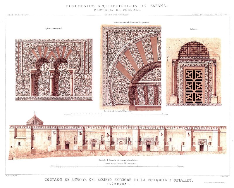 Mezquita Catedral. Muro Oriental - Mezquita Catedral. Muro Oriental. 1879