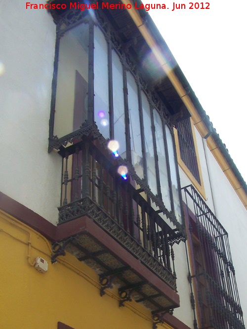 Casa de la Calle Martnez Rcker n 2 - Casa de la Calle Martnez Rcker n 2. Balcn cerrado