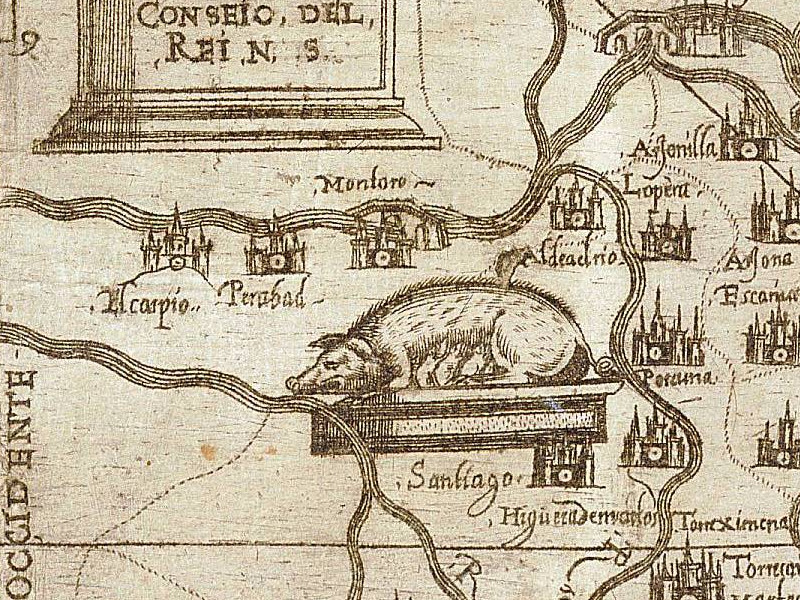 Historia de El Carpio - Historia de El Carpio. Mapa 1588