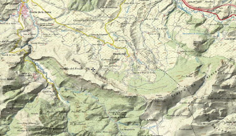 Sierra de Propios - Sierra de Propios. Mapa