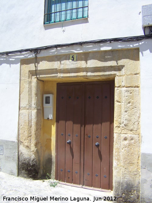 Casa del Callejn Martnez n 5 - Casa del Callejn Martnez n 5. Portada