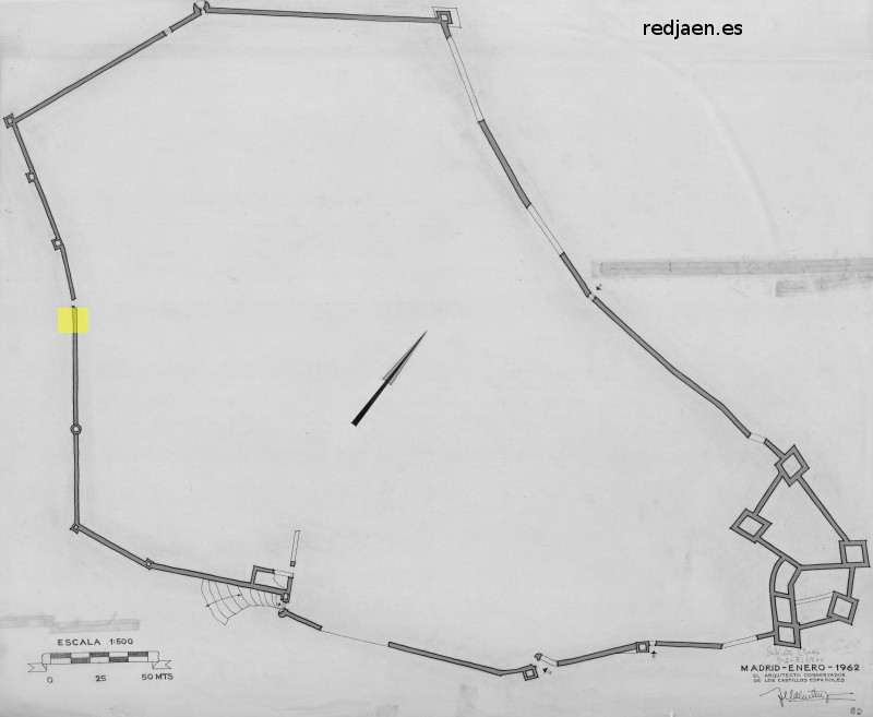 Torren de la Puerta de San Miguel - Torren de la Puerta de San Miguel. Plano. IPCE 1986