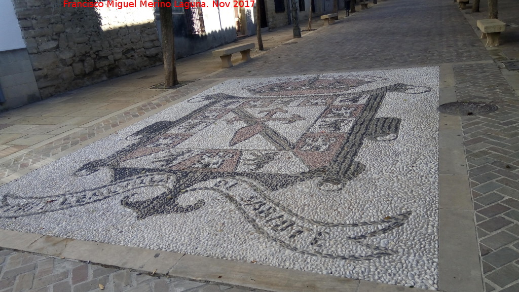 Paseo Gallego Daz - Paseo Gallego Daz. Mosaico del escudo