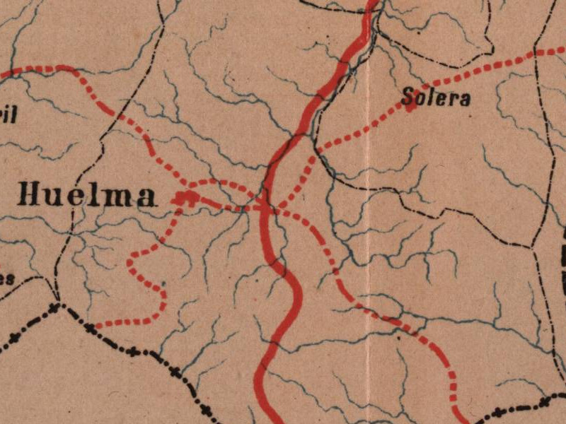 Historia de Huelma - Historia de Huelma. Mapa 1885