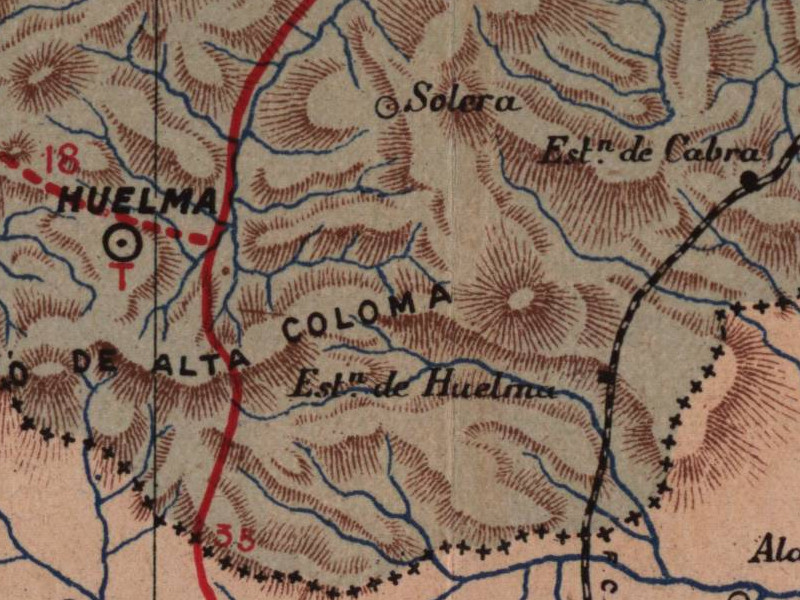 Historia de Huelma - Historia de Huelma. Mapa 1901
