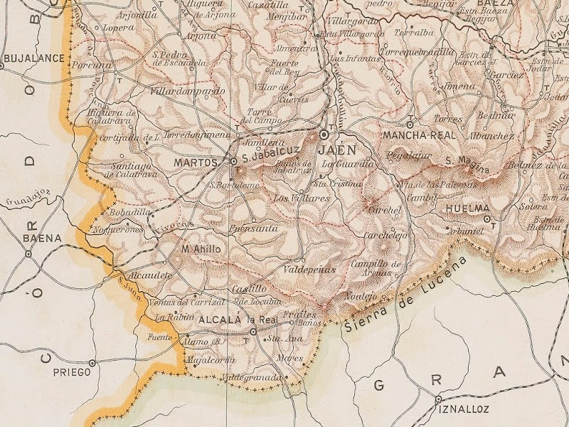 Historia de Huelma - Historia de Huelma. Mapa 1910