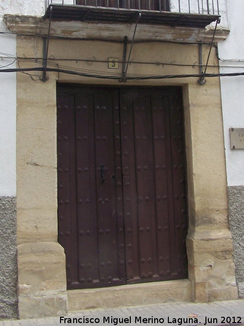 Casa de la Calle San Miguel n 5 - Casa de la Calle San Miguel n 5. Portada