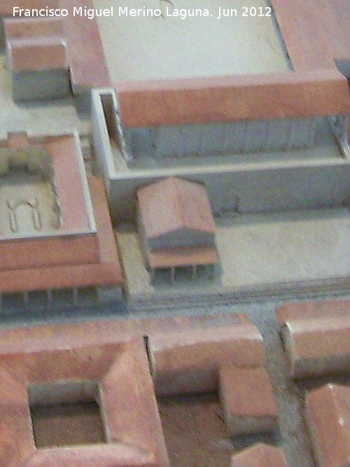 Baelo Claudia. Edificio de las dos Escaleras - Baelo Claudia. Edificio de las dos Escaleras. Maqueta