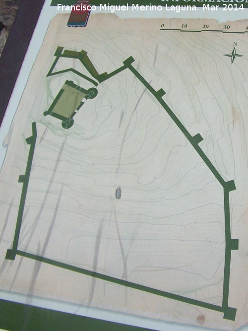 Muralla de Huelma - Muralla de Huelma. Plano