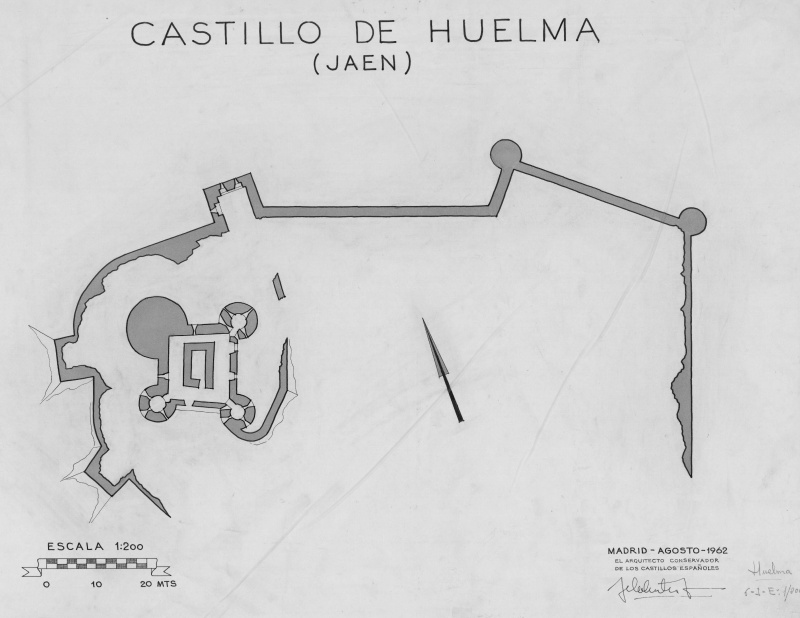 Muralla de Huelma - Muralla de Huelma. Plano. IPCE