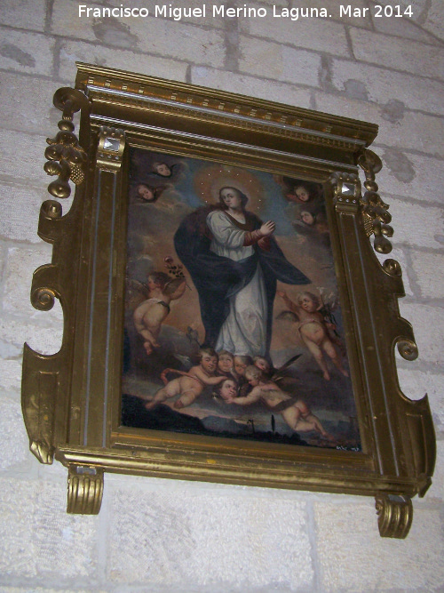 Iglesia de la Inmaculada - Iglesia de la Inmaculada. Cuadro de La Inmaculada