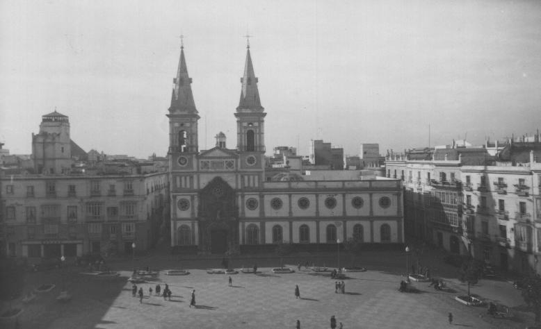 Plaza de San Antonio - Plaza de San Antonio. Foto antigua