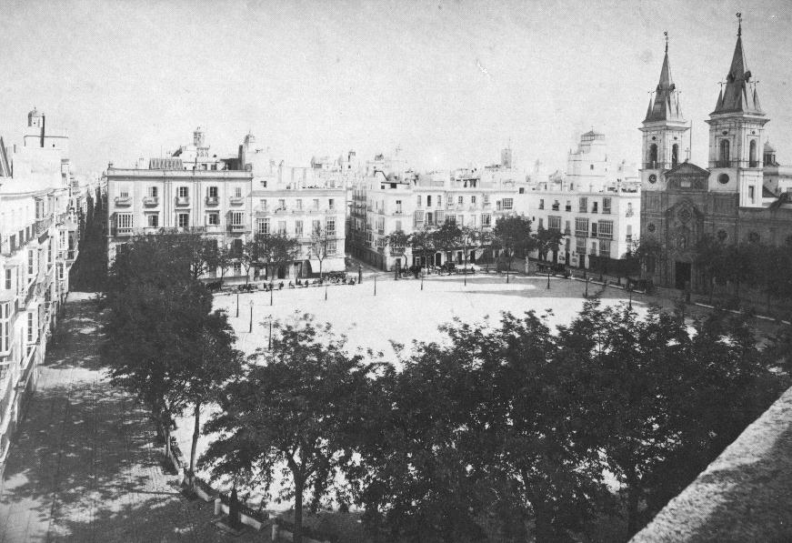 Plaza de San Antonio - Plaza de San Antonio. Foto antigua