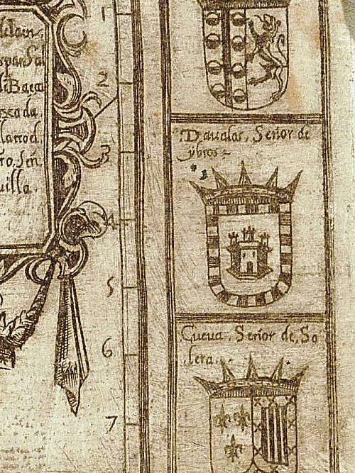 Historia de Ibros - Historia de Ibros. Mapa 1588