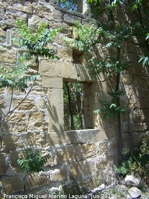 Ermita-Hospedera Madre de Dios del Campo - Ermita-Hospedera Madre de Dios del Campo. Ventana del muro Este