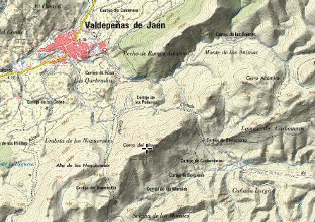 Cerro del Hoyo - Cerro del Hoyo. Mapa
